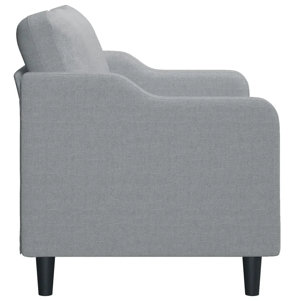 2-Seater Sofa Light Grey 140 cm Fabric Price