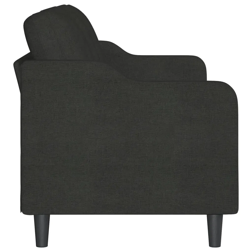 3-Seater Sofa Black 180 cm Fabric Price