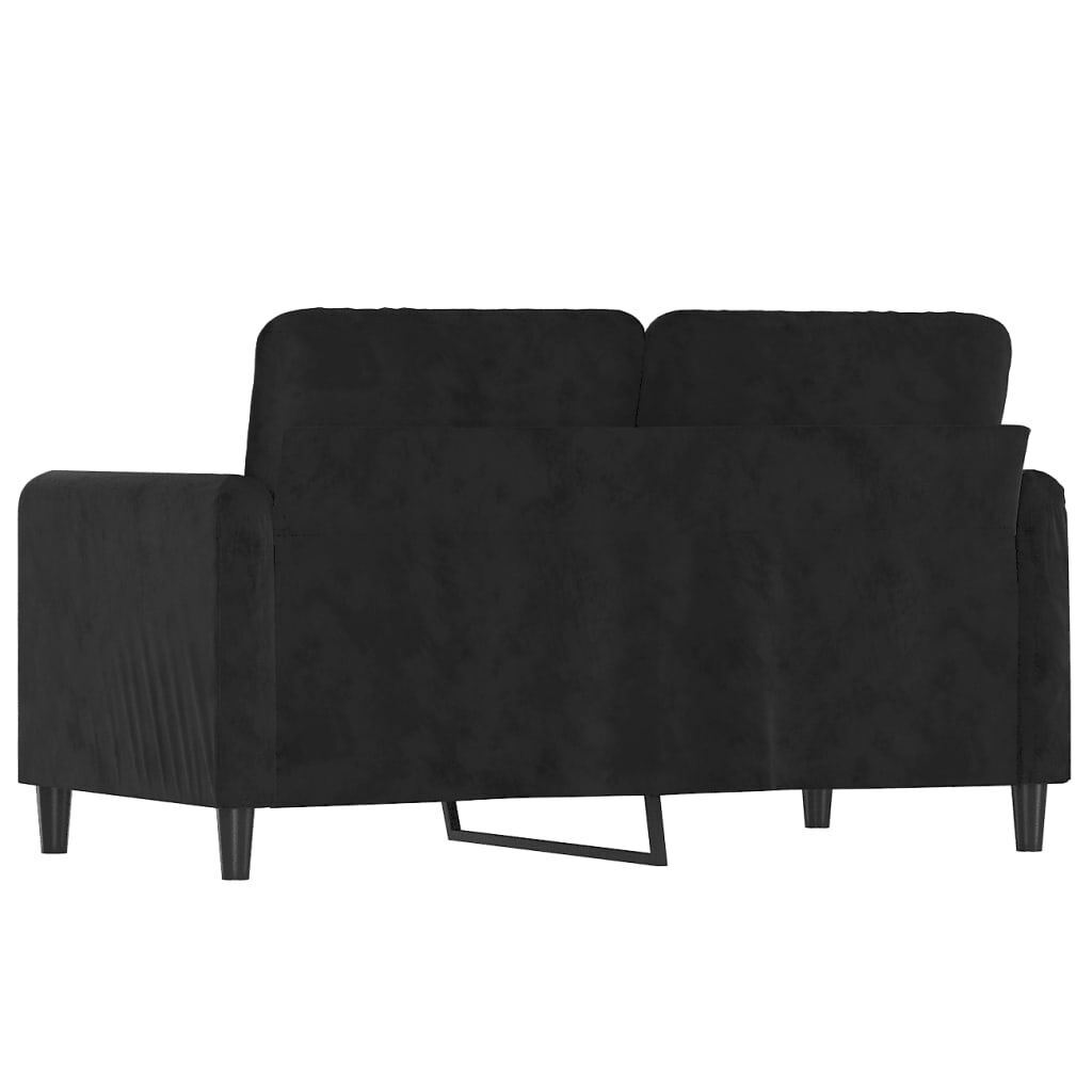 2-Seater Sofa Black 120 cm Velvet Price