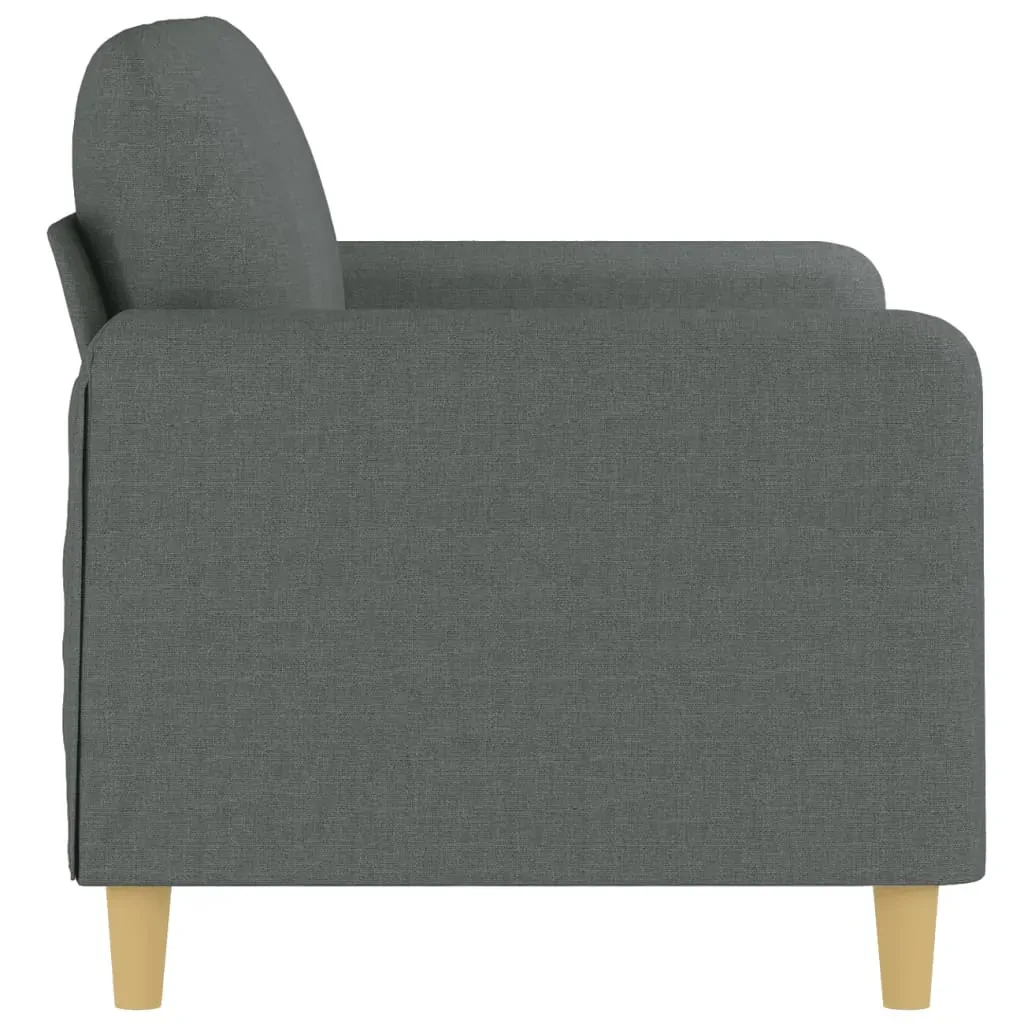2-Seater Sofa Dark Grey 120 cm Fabric Price