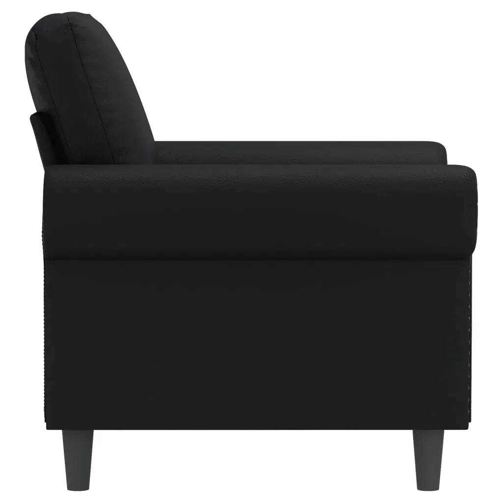 Sofa Chair Black 60 cm Faux Leather Price