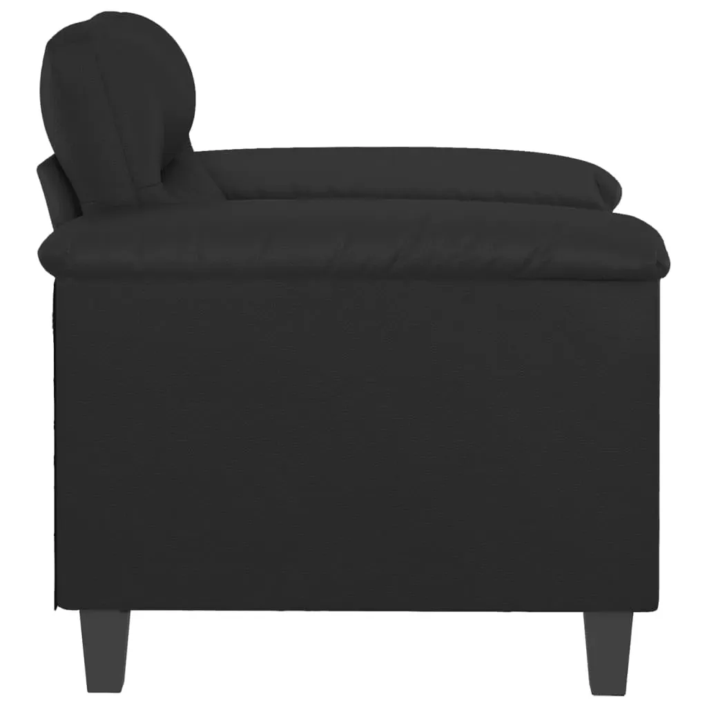 Sofa Chair Black 60 cm Faux Leather Price