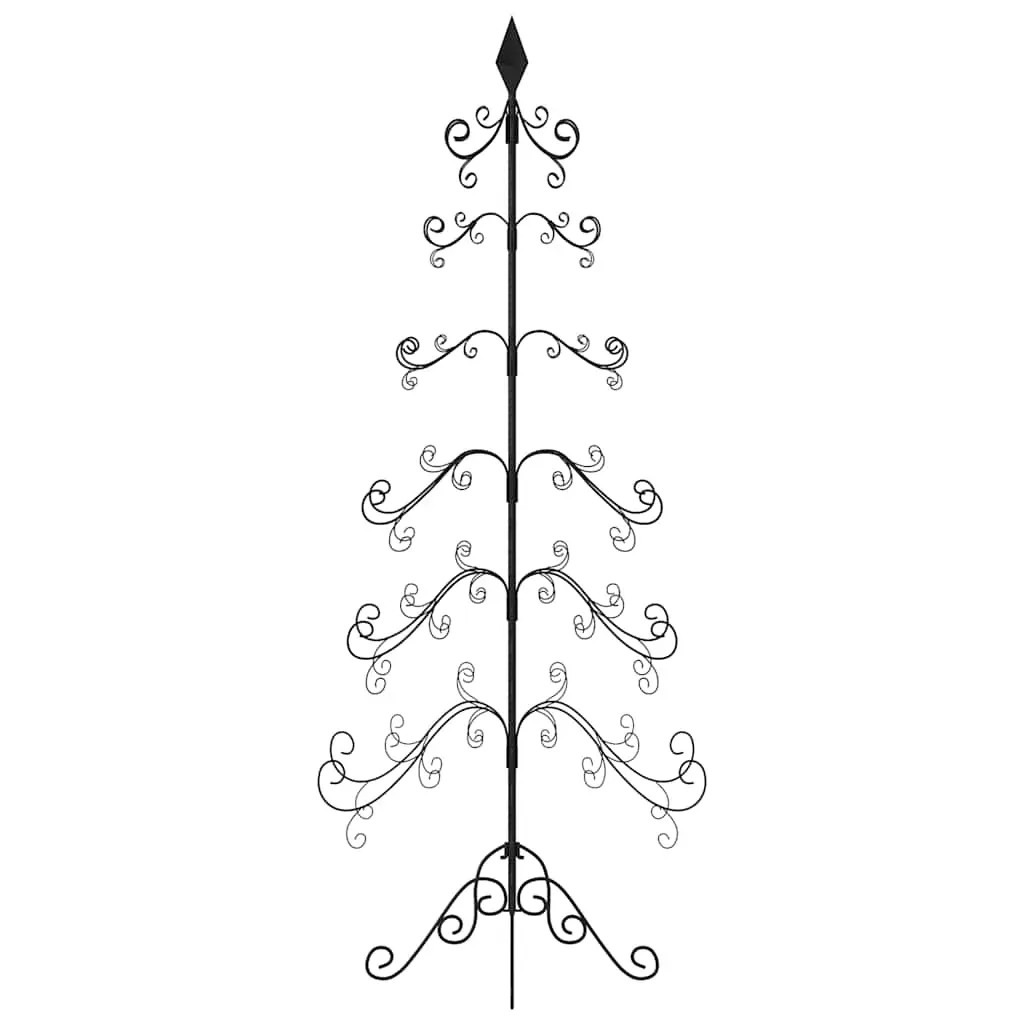 Metal Christmas Tree for Decoration Black 180 cm Price