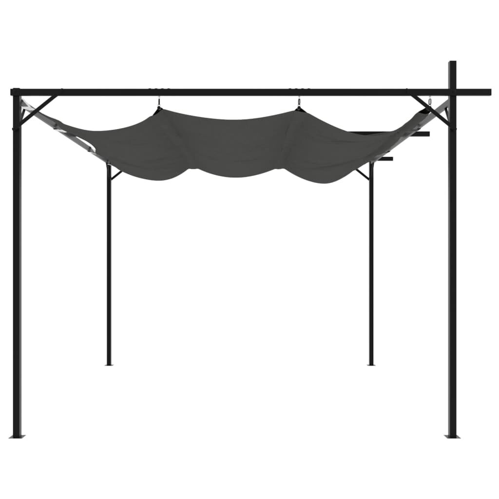 Pergola with Retractable Roof Anthracite 295x292x230 cm Price