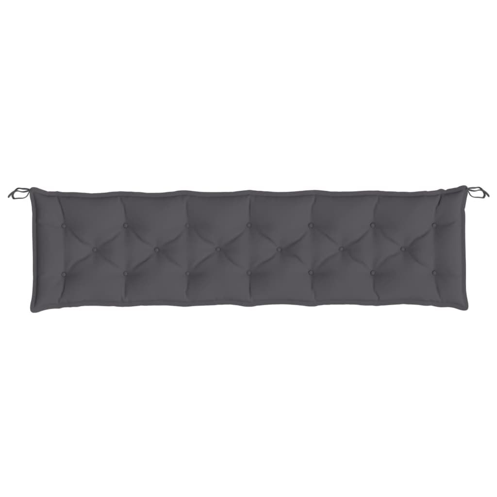 Garden Bench Cushion Anthracite 200x50x7 cm Oxford Fabric Price