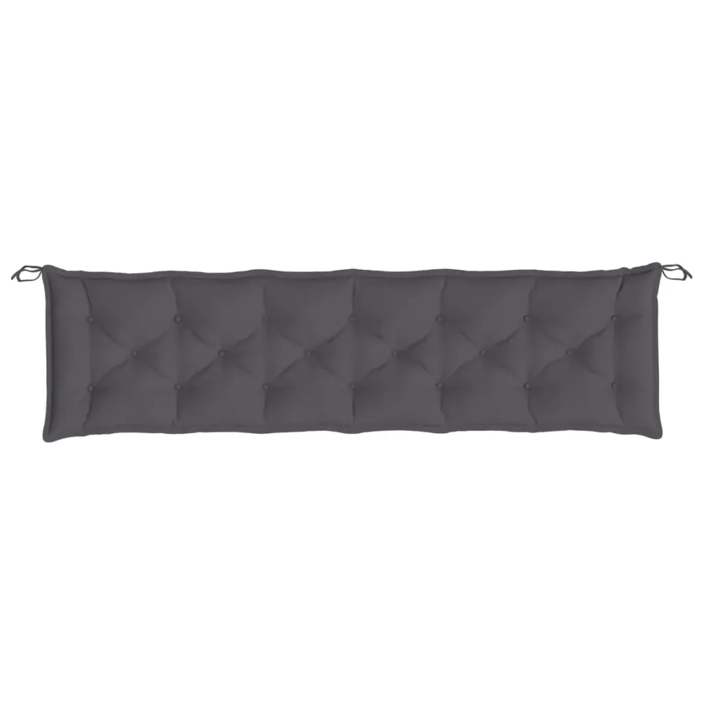 Garden Bench Cushion Anthracite 200x50x7 cm Oxford Fabric Price