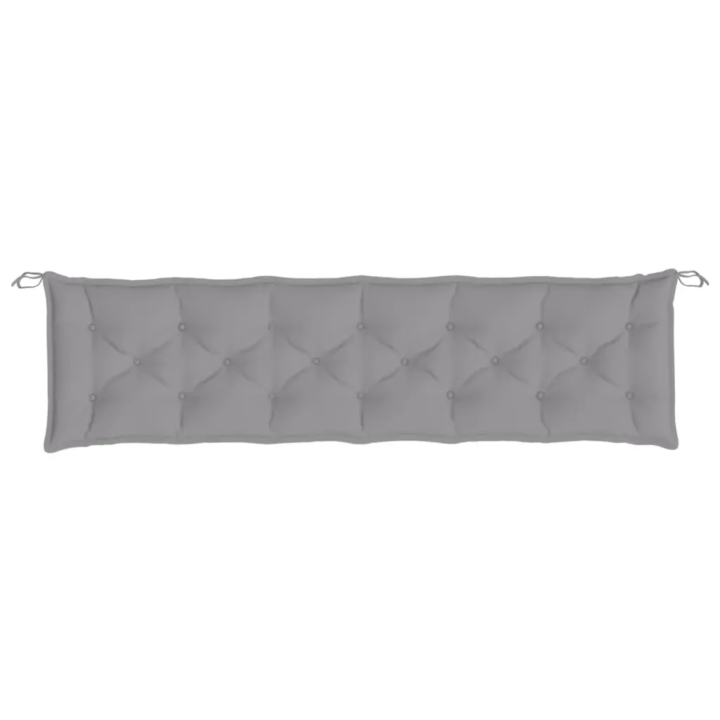 Garden Bench Cushion Grey 200x50x7 cm Oxford Fabric Price