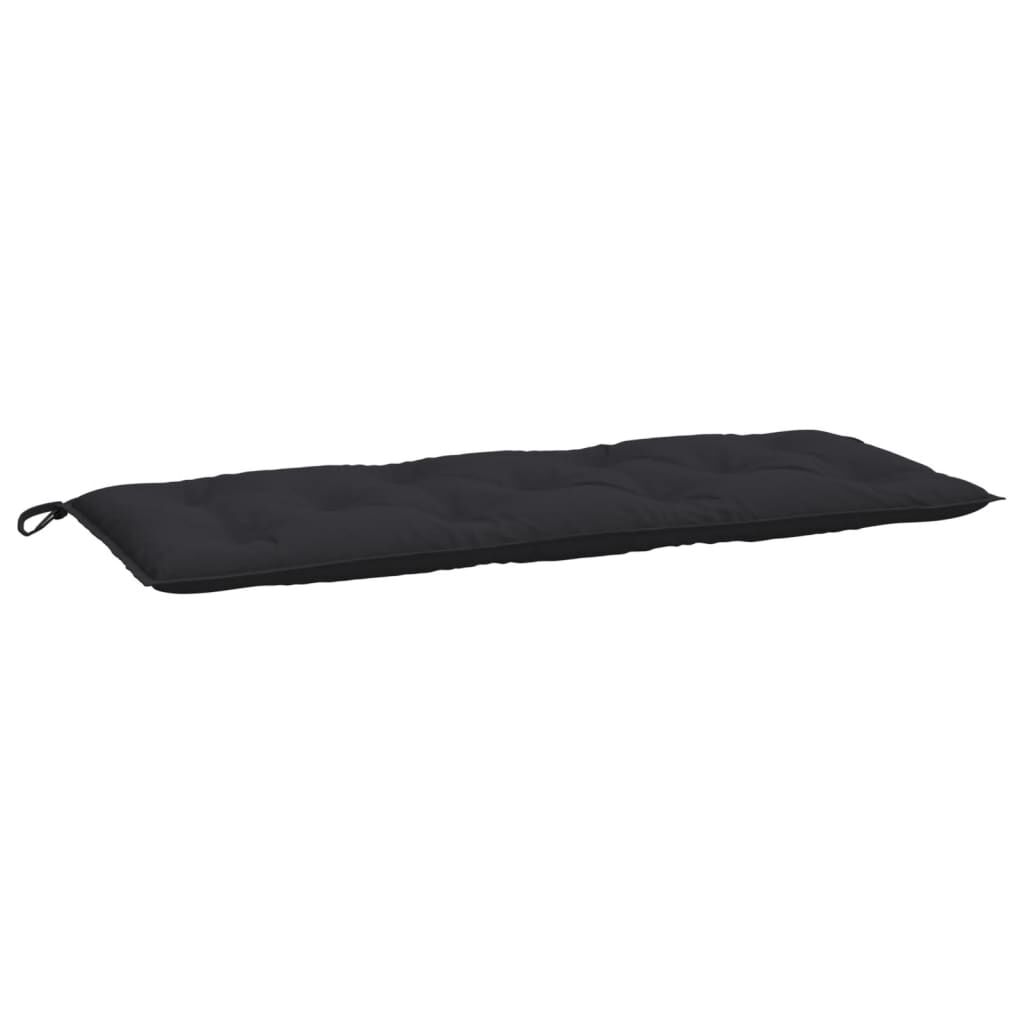 Garden Bench Cushions 2pcs Black 120x50x7cm Oxford Fabric Price