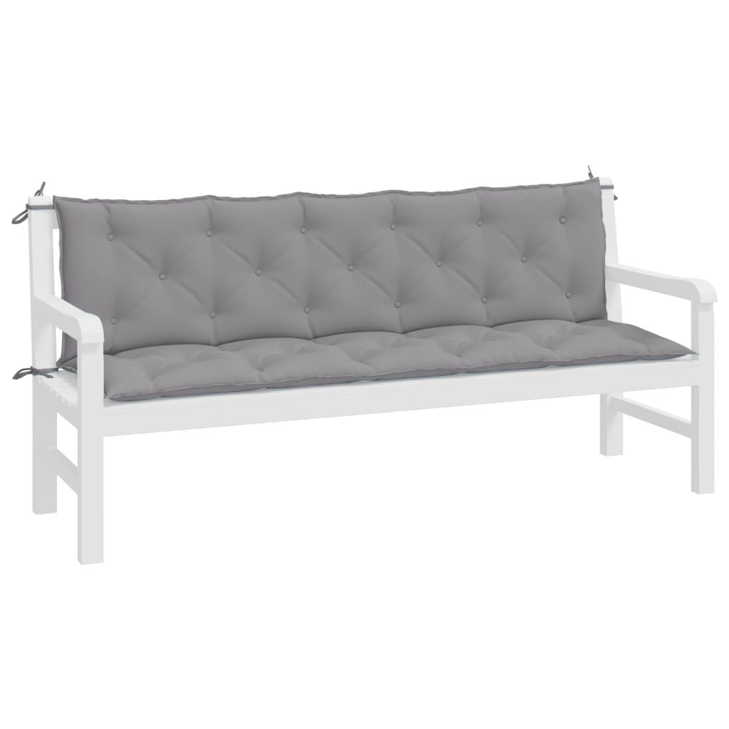 Garden Bench Cushions 2pcs Grey 180x50x7cm Oxford Fabric Price
