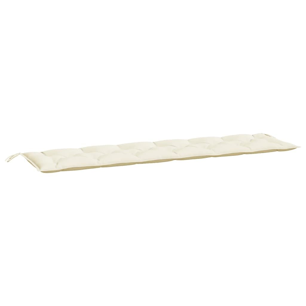 Garden Bench Cushions 2pcs Cream White 200x50x7cm Oxford Fabric Price