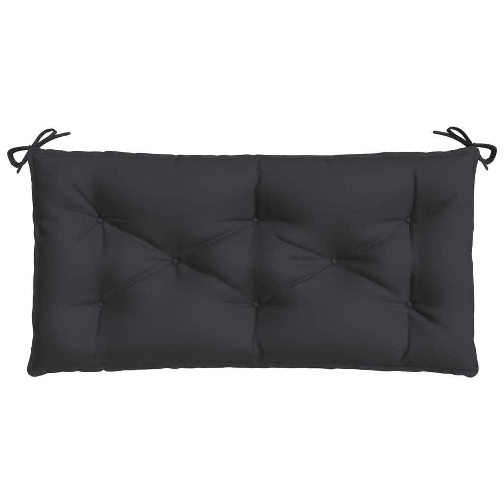 Garden Bench Cushion Black 110x50x7 cm Oxford Fabric Price