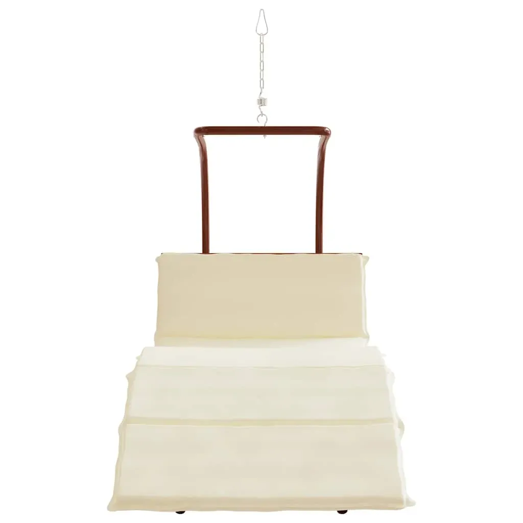 Swing Chair with Cushion Fabric and Solid Wood Poplar Price