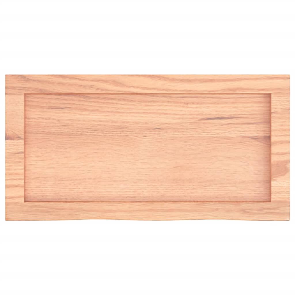 Wall Shelf Light Brown 60x30x(2-4) cm Treated Solid Wood Oak Price