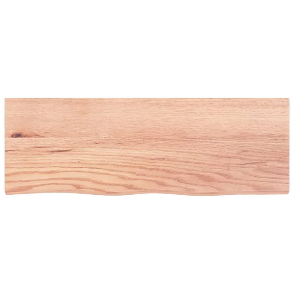 Wall Shelf Light Brown 80x30x(2-4) cm Treated Solid Wood Oak Price