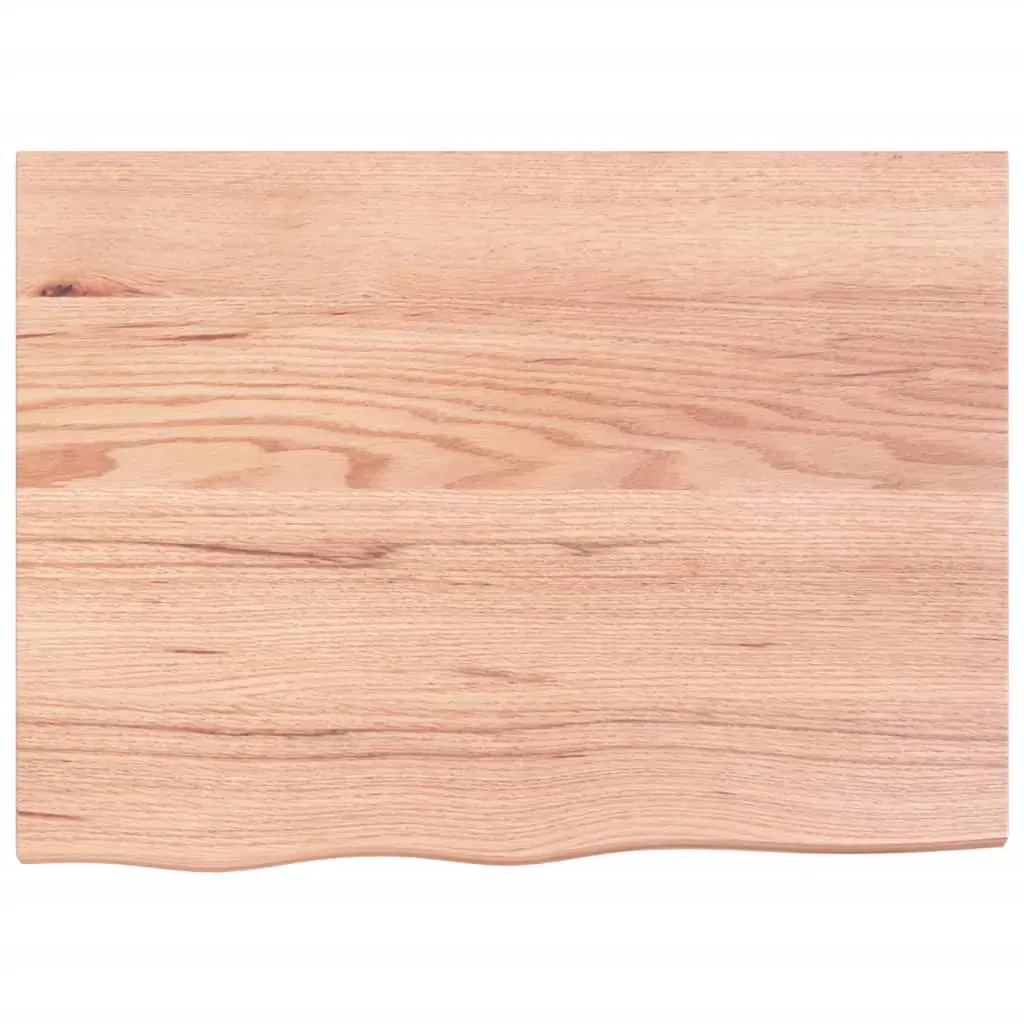 Wall Shelf Light Brown 80x60x2 cm Treated Solid Wood Oak Price