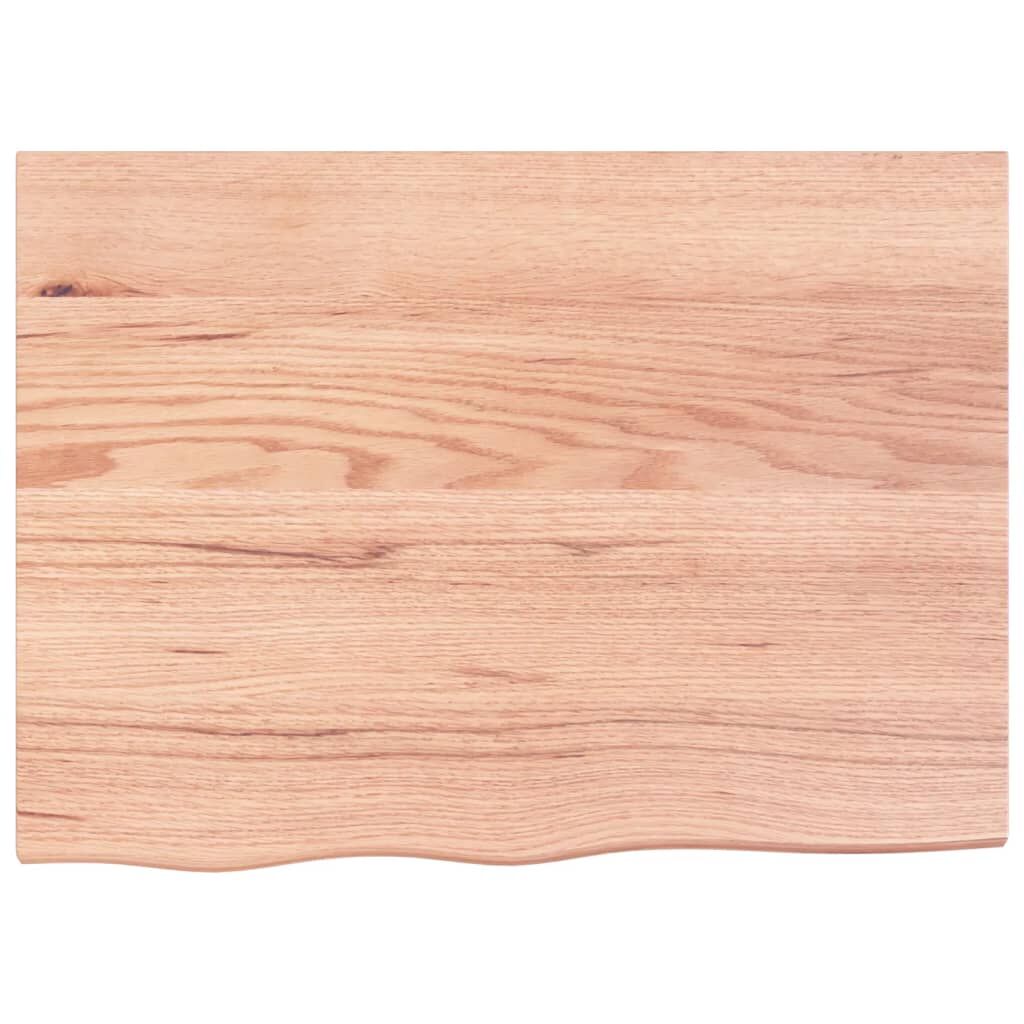 Wall Shelf Light Brown 80x60x(2-4) cm Treated Solid Wood Oak Price