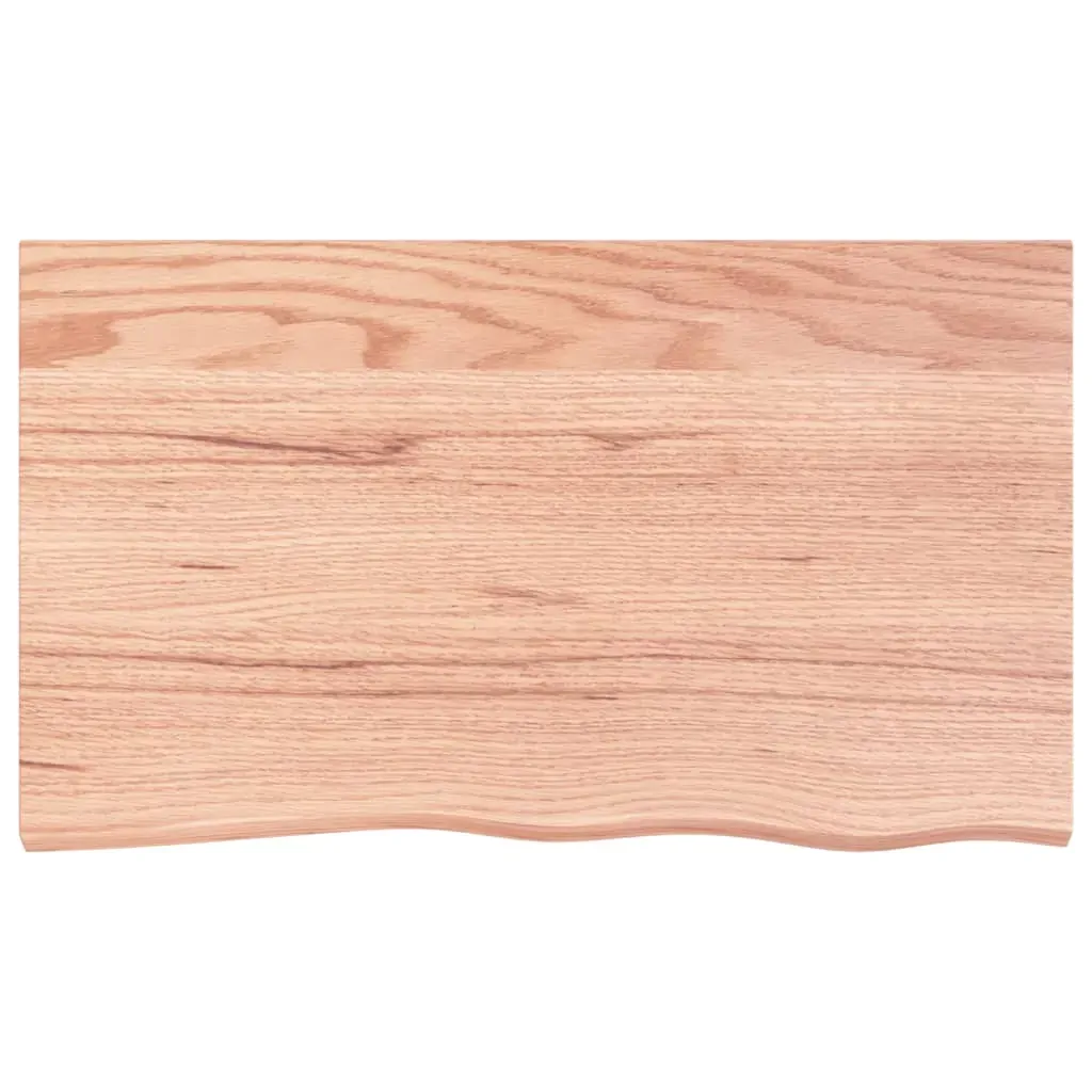 Wall Shelf Light Brown 100x60x(2-4) cm Treated Solid Wood Oak Price