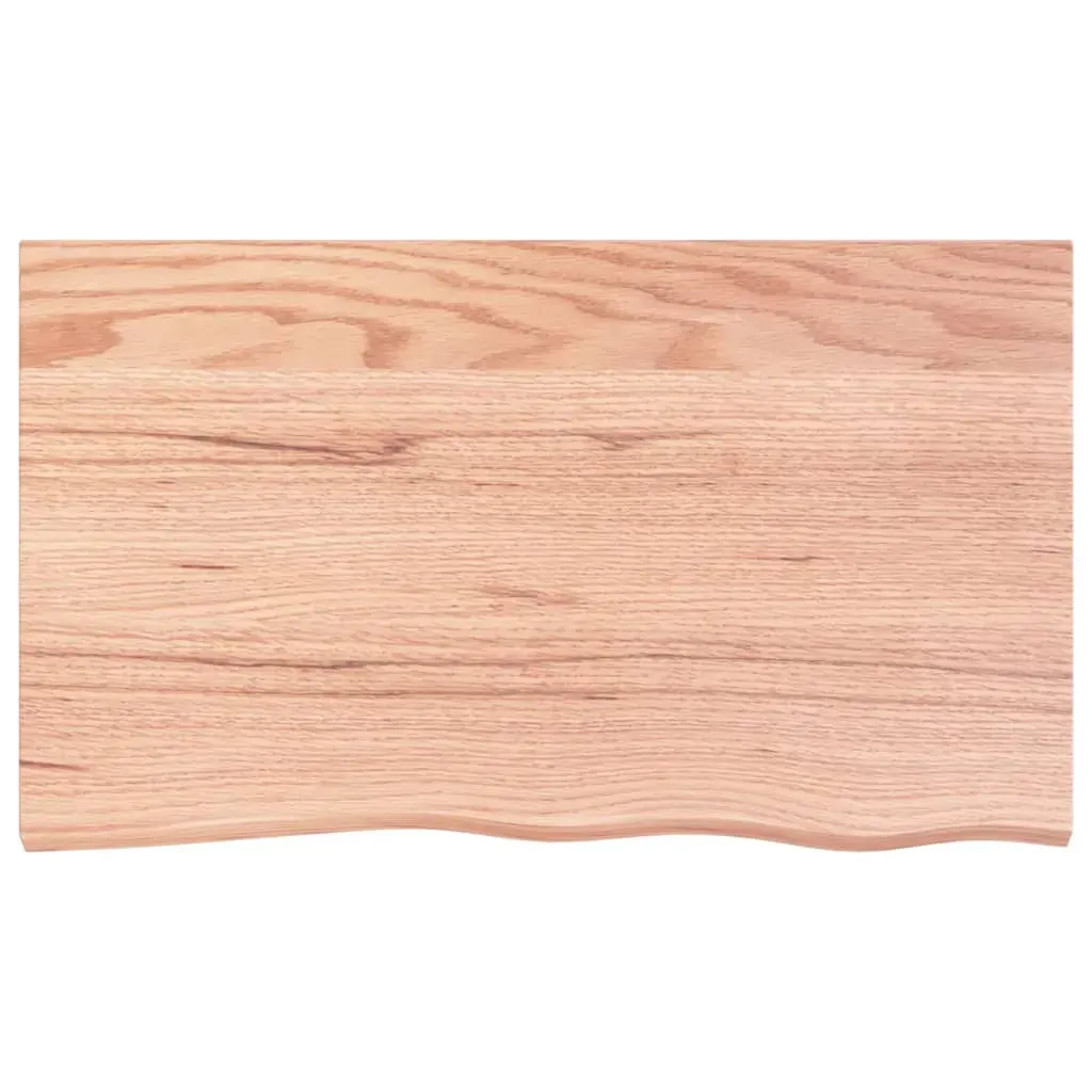 Wall Shelf Light Brown 100x60x(2-6) cm Treated Solid Wood Oak Price