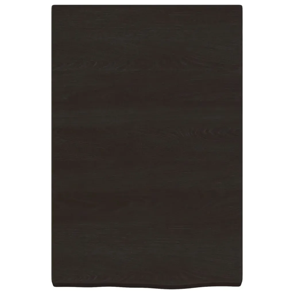 Wall Shelf Dark Brown 40x60x(2-4) cm Treated Solid Wood Oak Price