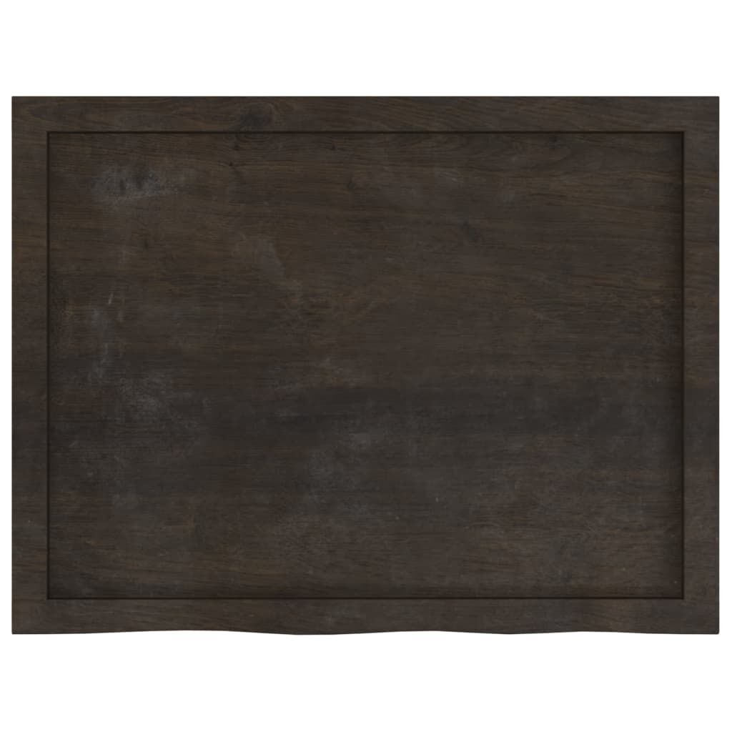 Wall Shelf Dark Brown 80x60x(2-4) cm Treated Solid Wood Oak Price