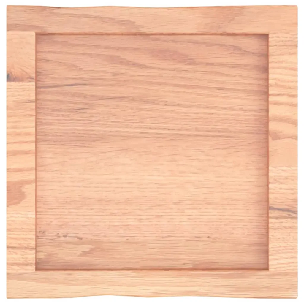 Table Top Light Brown 40x40x(2-4) cm Treated Solid Wood Live Edge Price