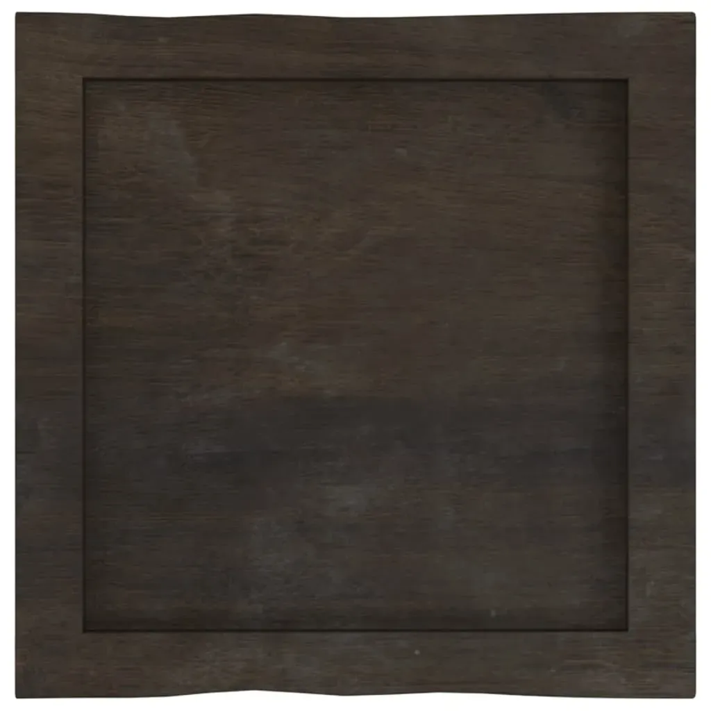Table Top Dark Brown 40x40x(2-4) cm Treated Solid Wood Live Edge Price