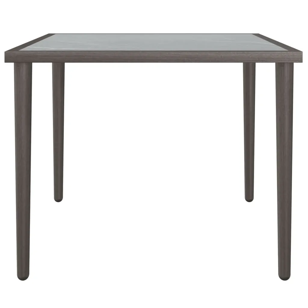 Garden Table Grey 48x48x37 cm Steel Price