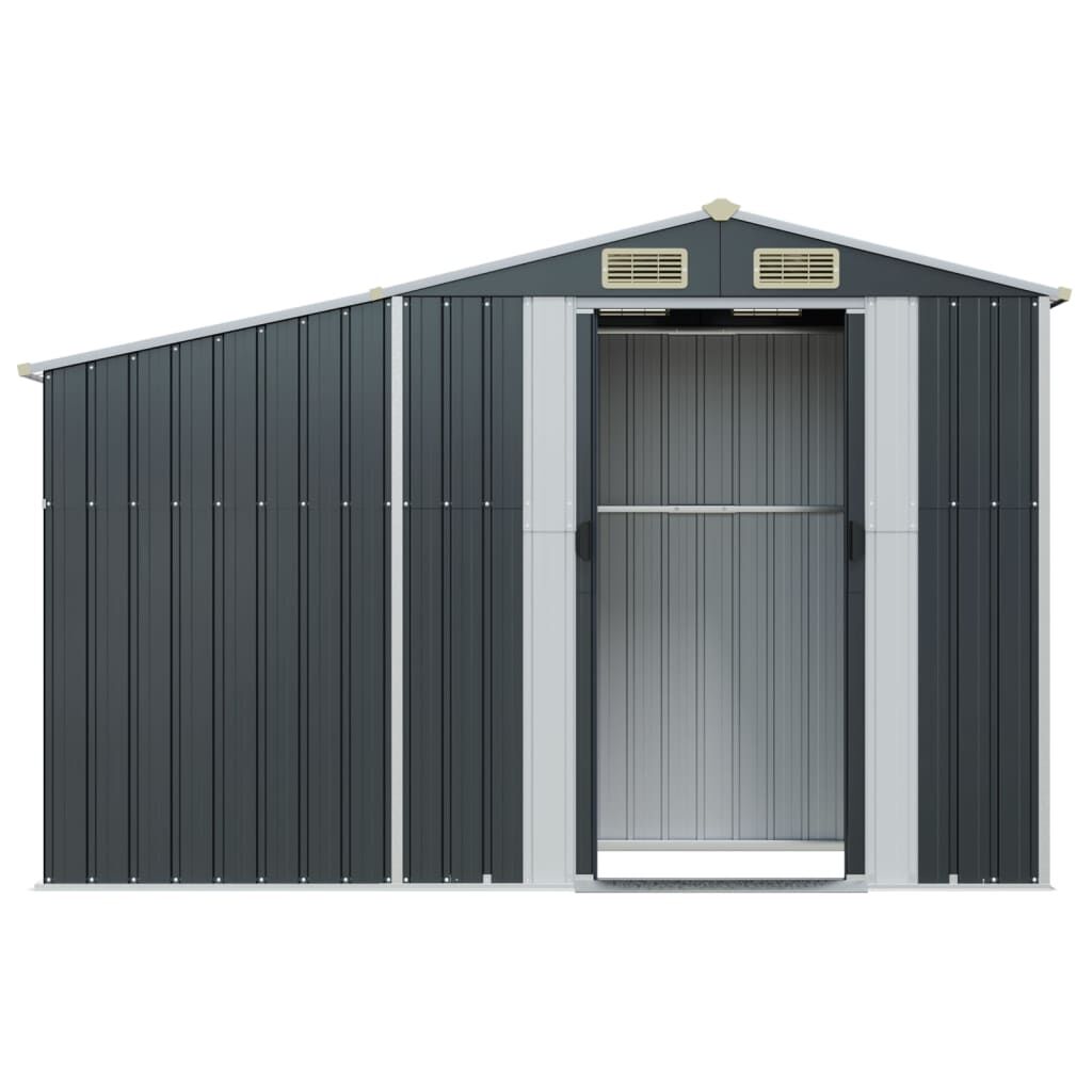 Garden Shed Anthracite 277x93x179 cm Galvanised Steel Price