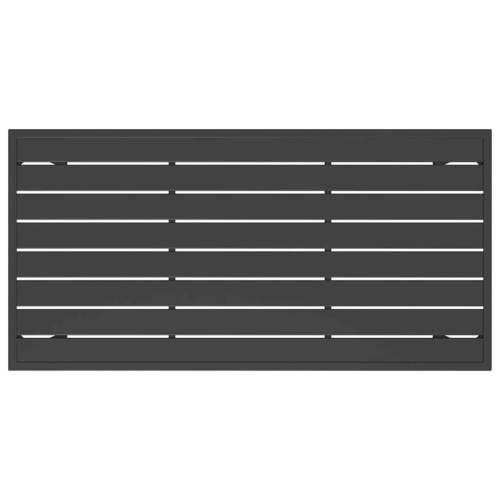 Garden Dining Table Anthracite 110x54x70 cm Steel Price