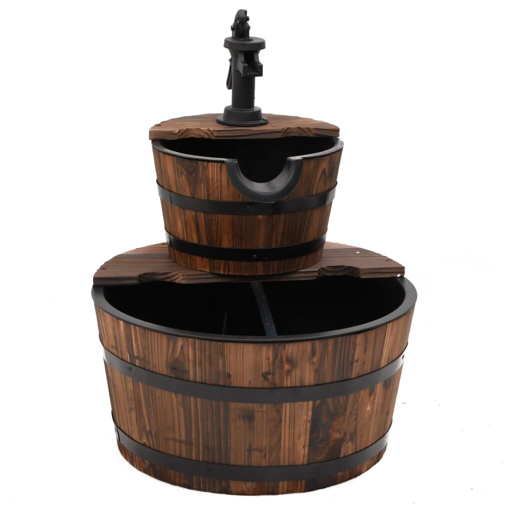 Water Fountain with Pump 44.5x44.5x58 cm Solid Wood Fir Price