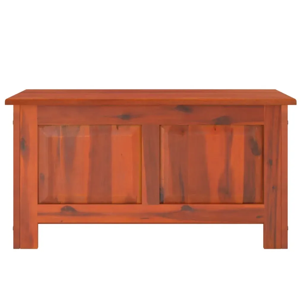 Storage Chest with Lid Brown Solid Wood Acacia Price