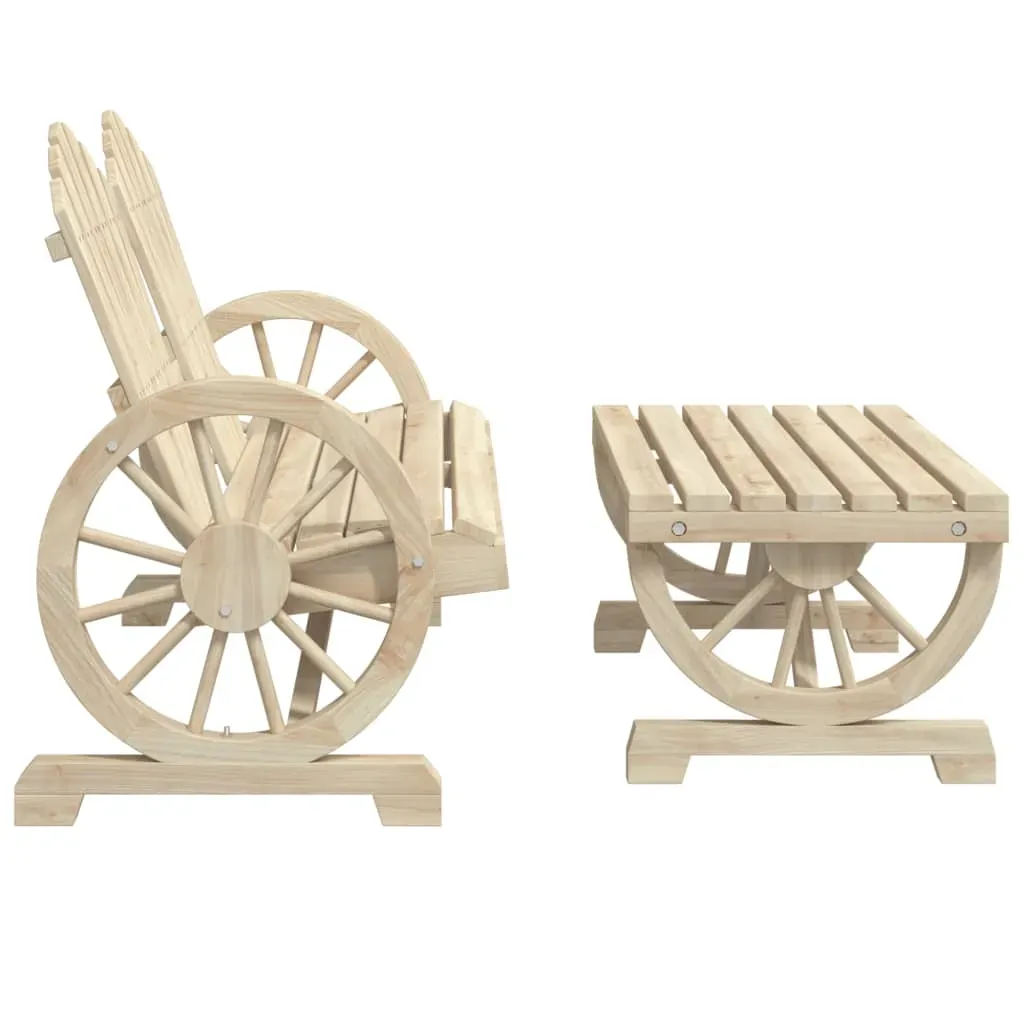2 Piece Garden Lounge Set Solid Wood Fir Price