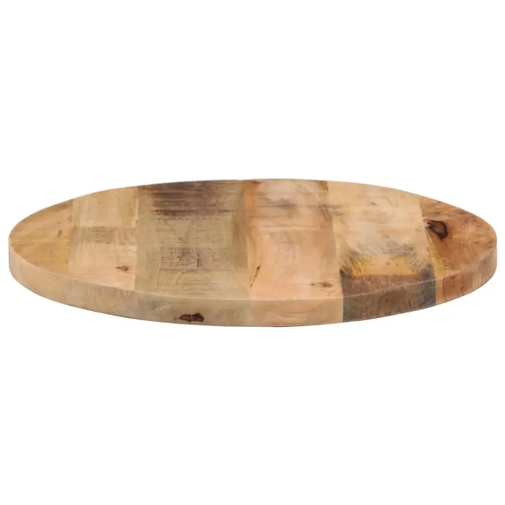 Table Top Ø 60x1.5 cm Round Solid Wood Rough Mango Price
