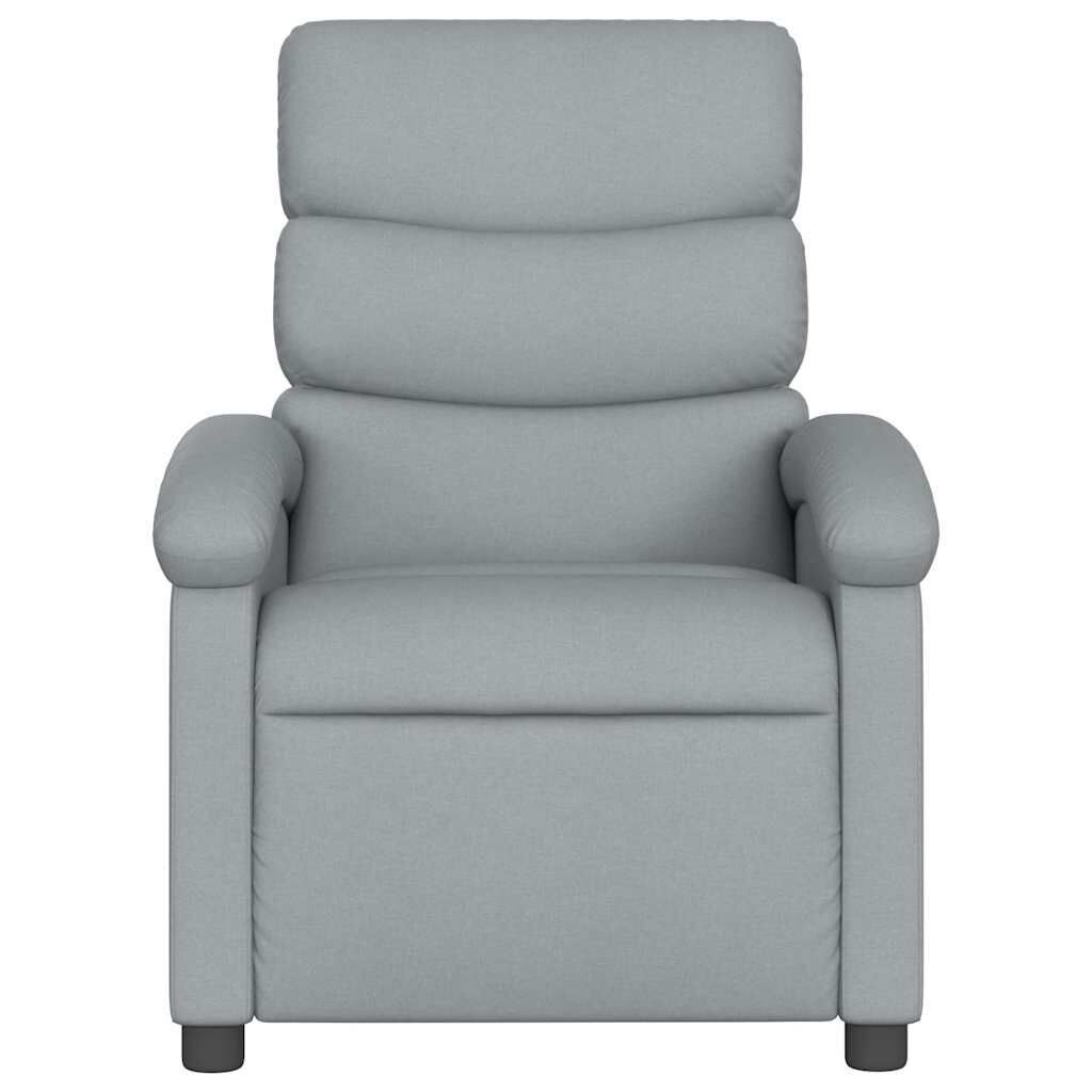 Massage Recliner Chair Light Grey Fabric Price