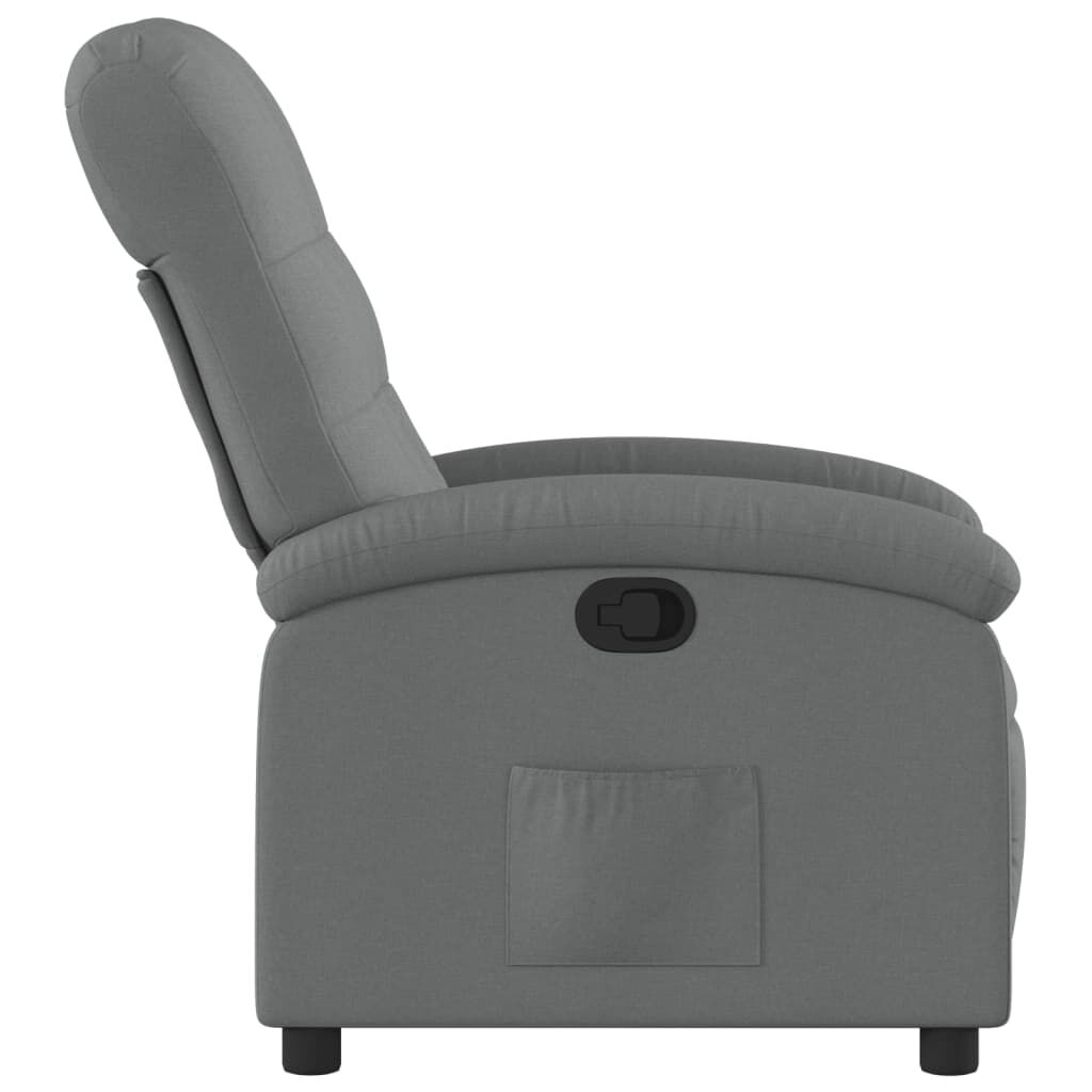 Recliner Chair Dark Grey Fabric Price