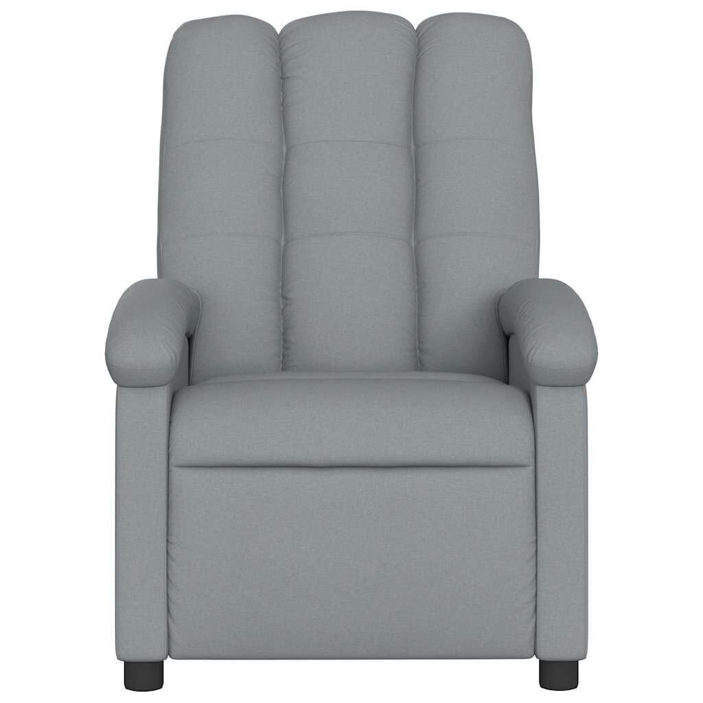 Massage Recliner Chair Light Grey Fabric Price