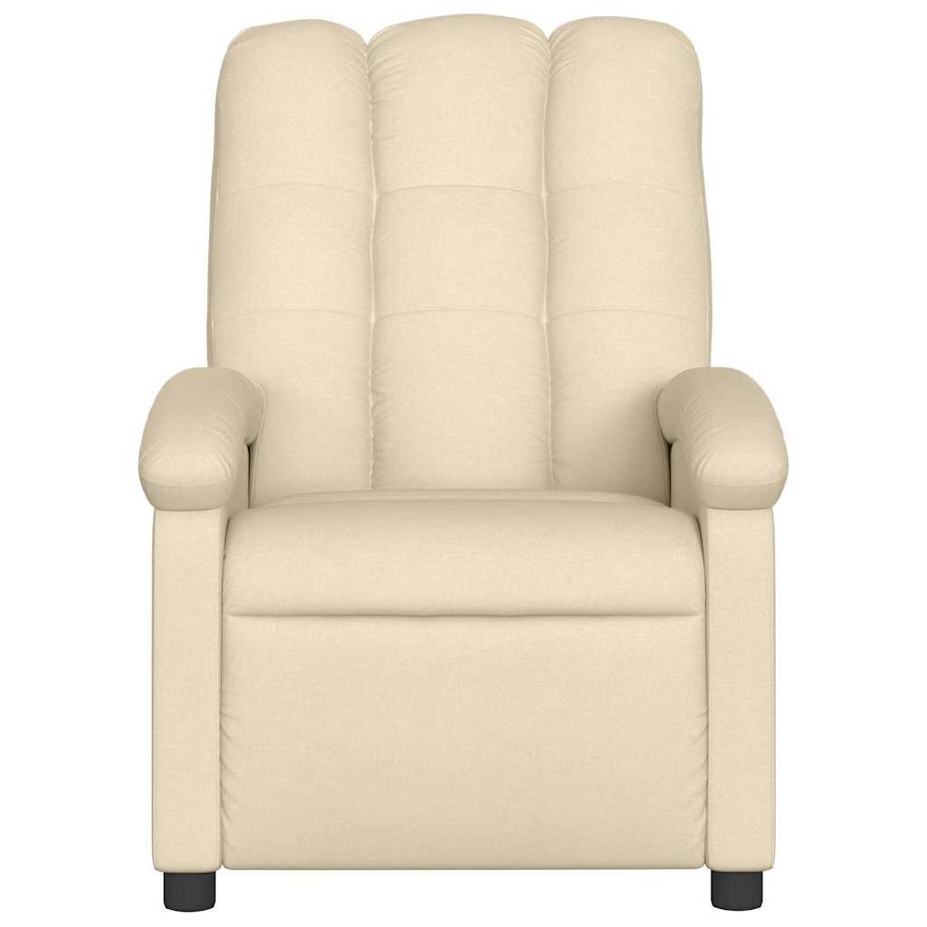 Massage Recliner Chair Cream Fabric Price