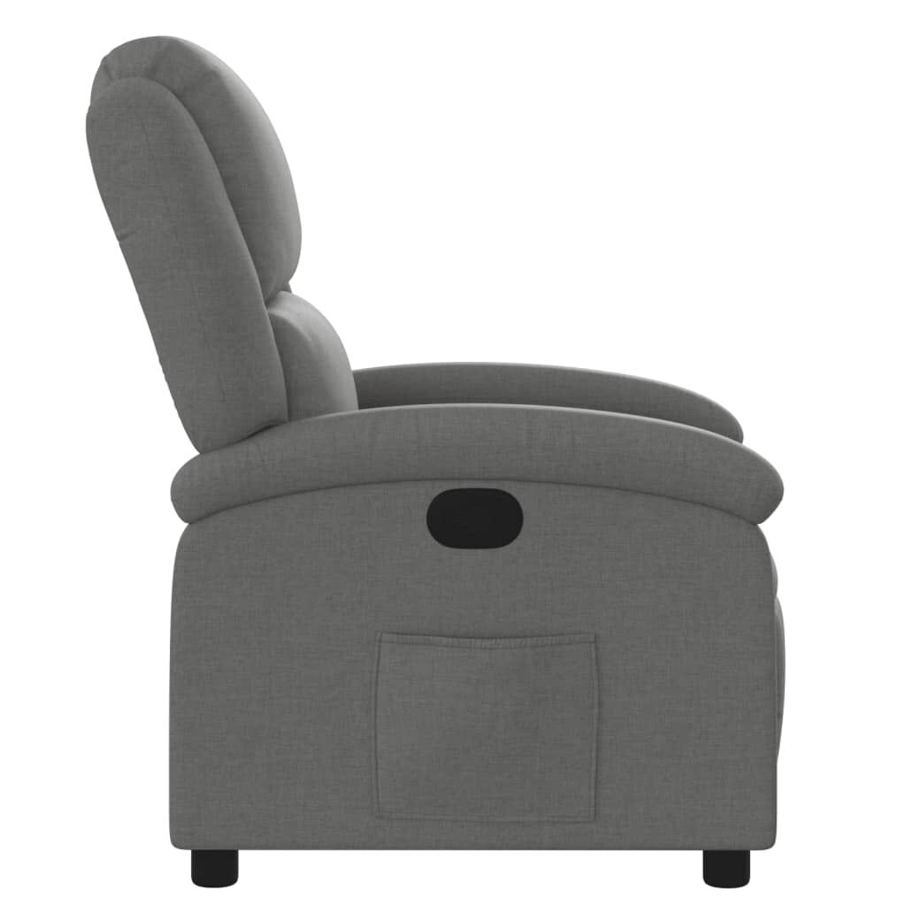 Recliner Chair Dark Grey Fabric Price