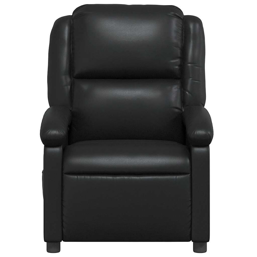 Massage Recliner Chair Black Faux Leather Price