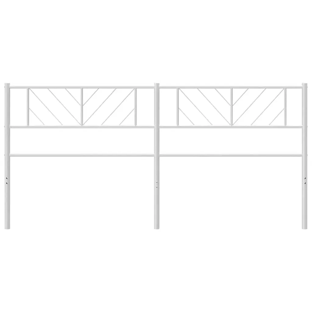 Metal Headboard White 183 cm King Price
