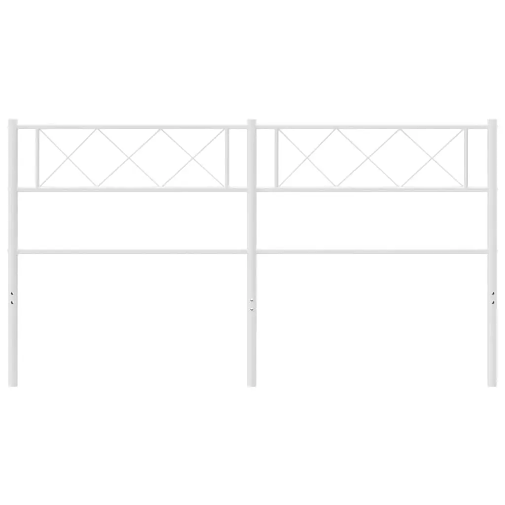 Metal Headboard White 152 cm Queen Price