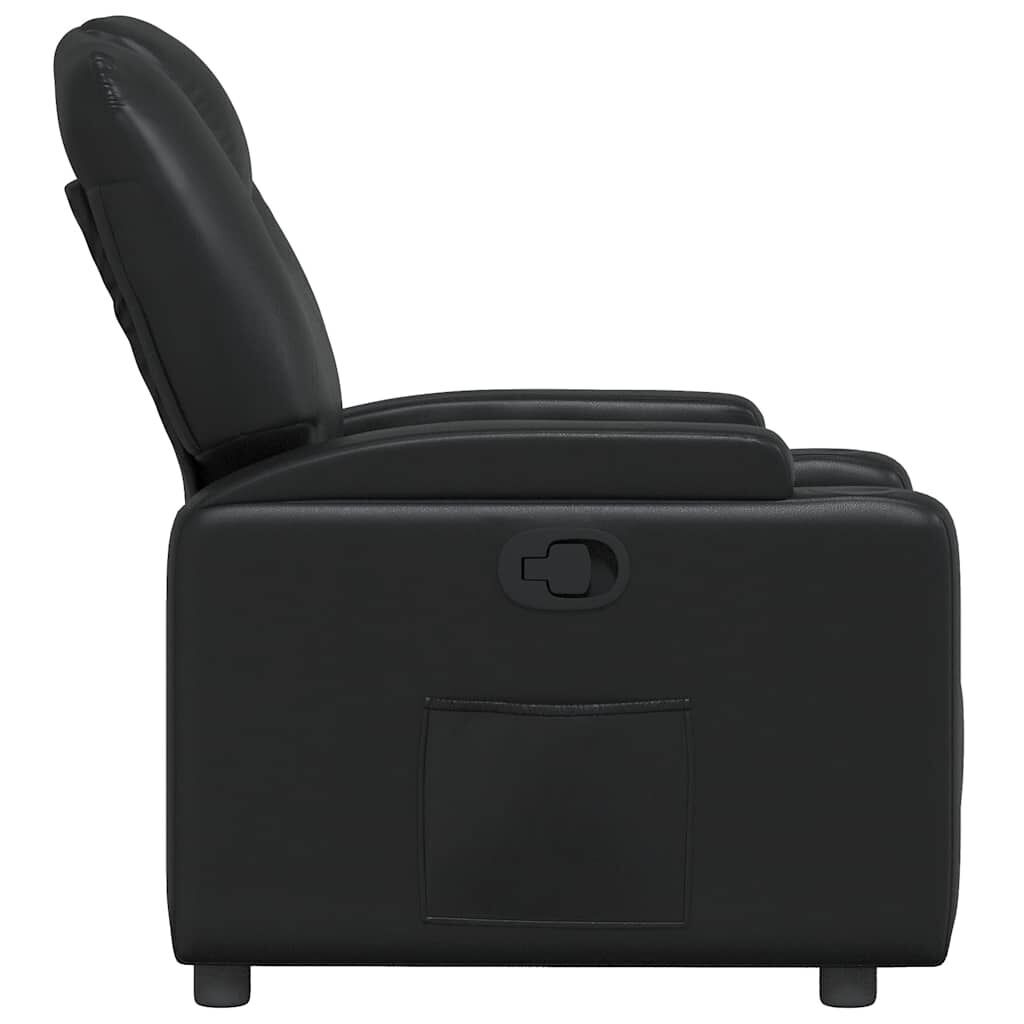 Recliner Chair Black Faux Leather Price