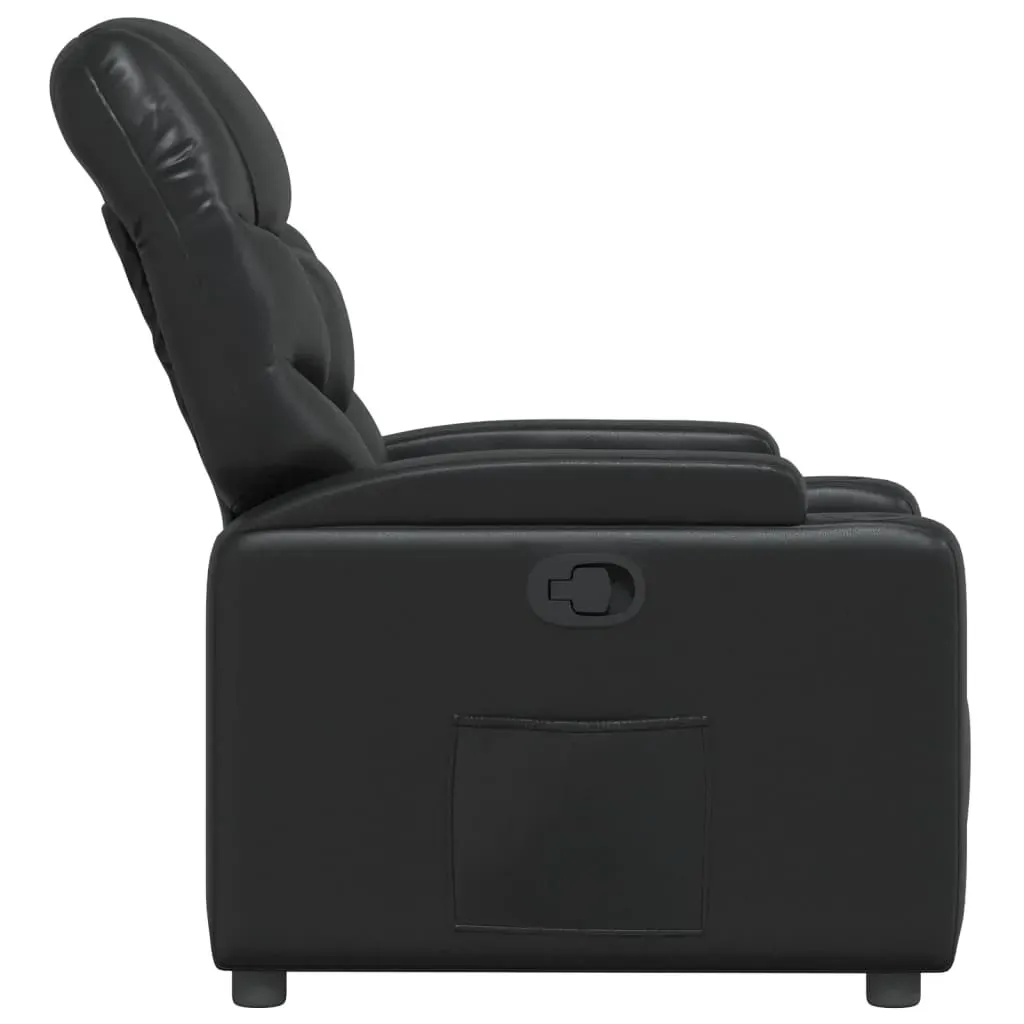 Recliner Chair Black Faux Leather Price