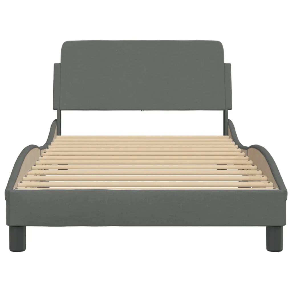 Bed Frame "Dover" Dark Grey 107x203 cm King Single Fabric Price