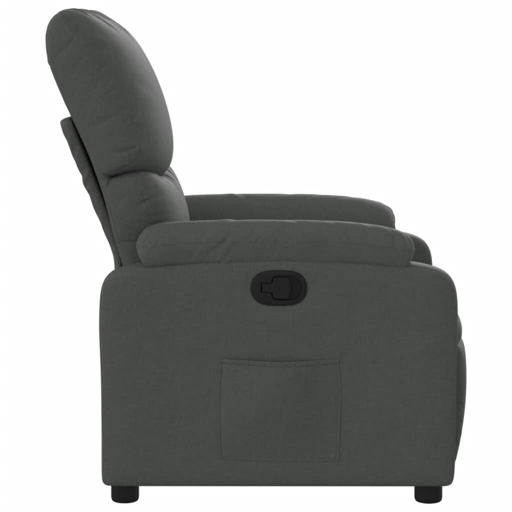 Recliner Chair Dark Grey Fabric Price