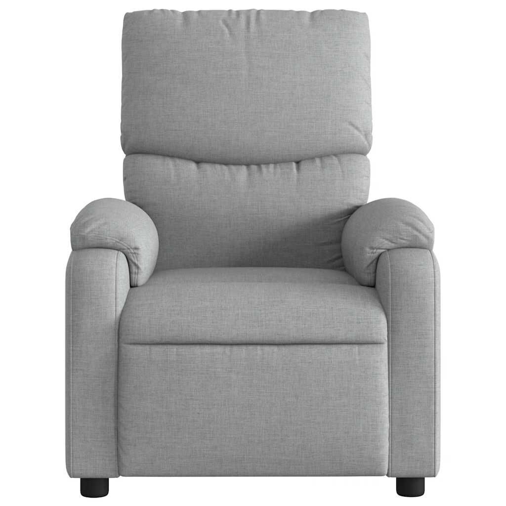 Massage Recliner Chair Light Grey Fabric Price