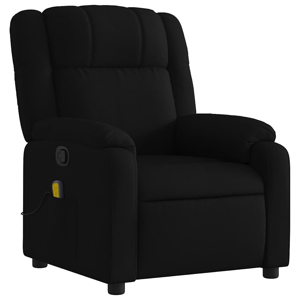 Massage Recliner Chair Black Fabric Price
