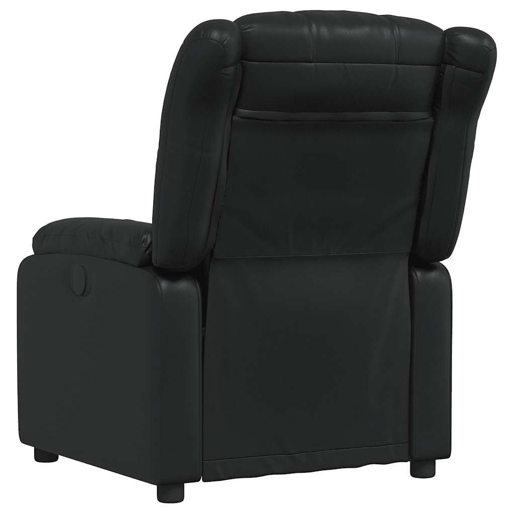 Massage Recliner Chair Black Faux Leather Price