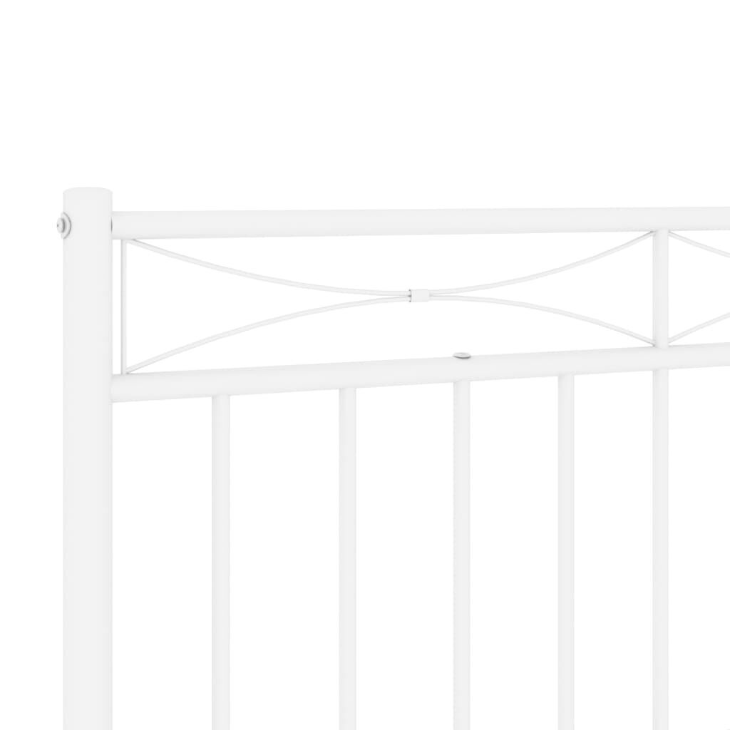 Metal Headboard White 90 cm Price