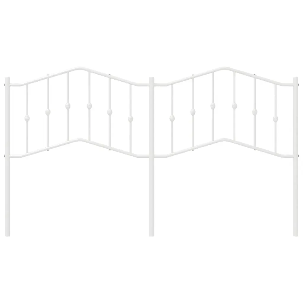 Metal Headboard White 183 cm King Price